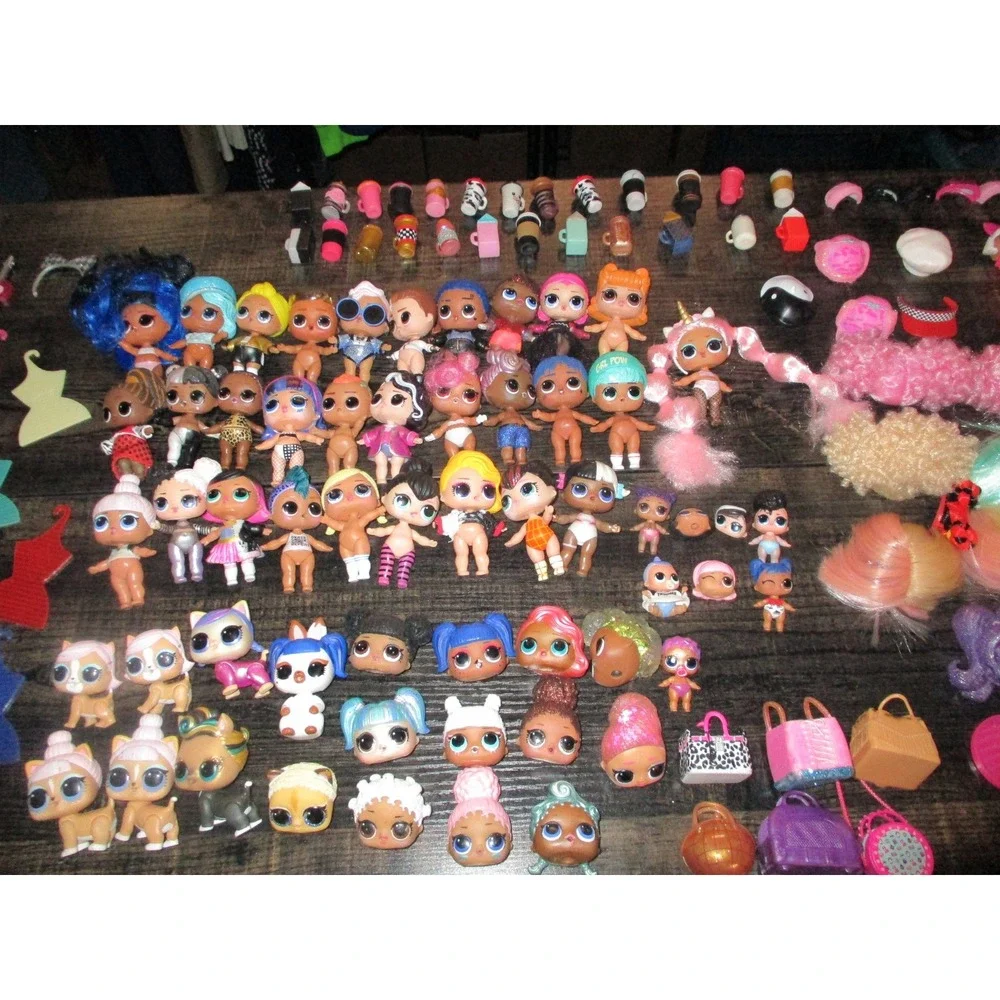LOL Surprise Doll Lot Massive Collection Dolls Pets Accessories Bottles 175+ pcs